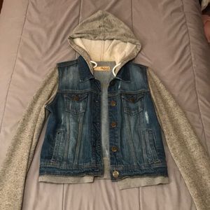 jean jacket hoodie